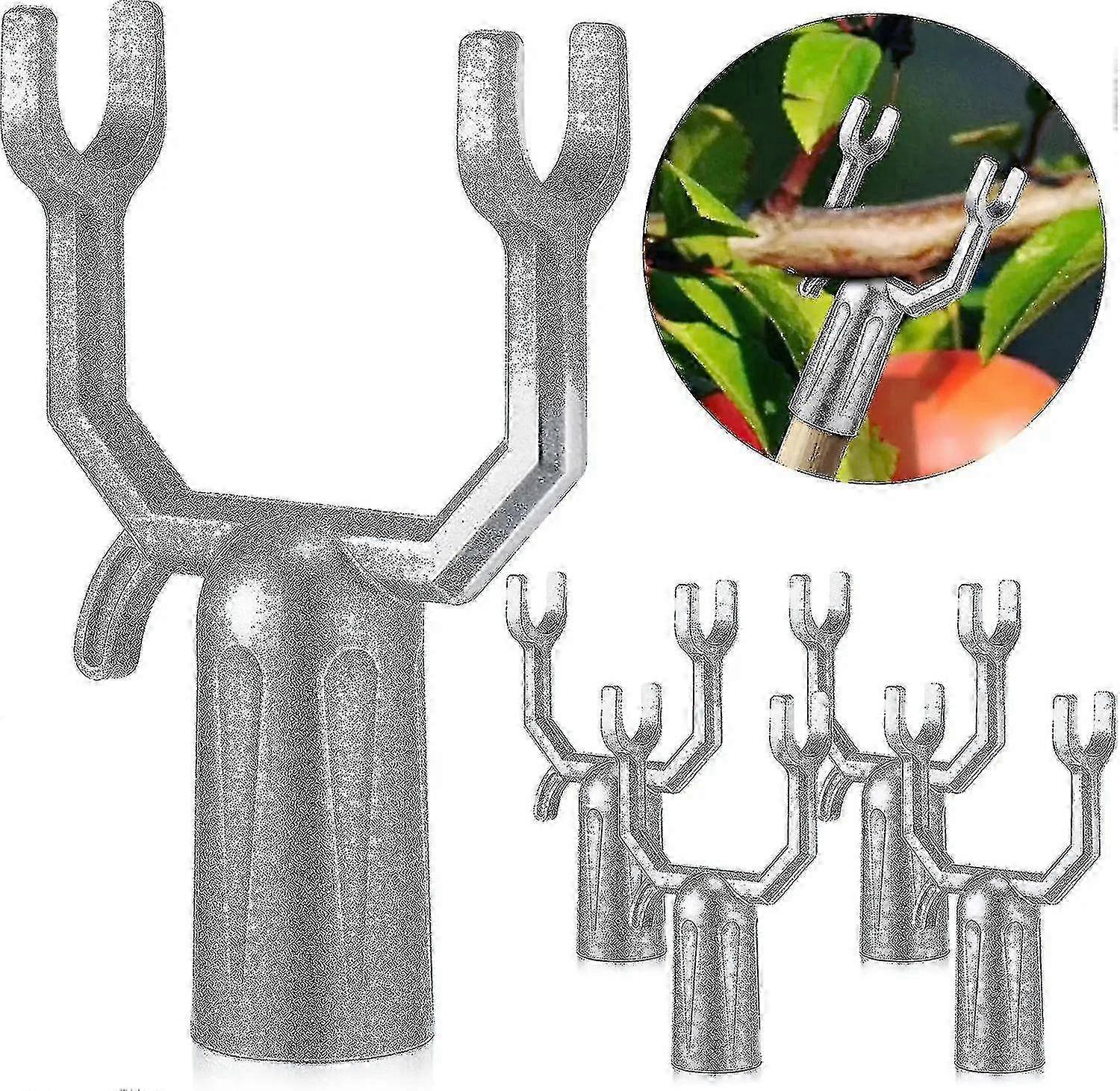 ブドウ園のための6個のツリーブレース - 強力な金属製のブランチサポートと矯正ツール