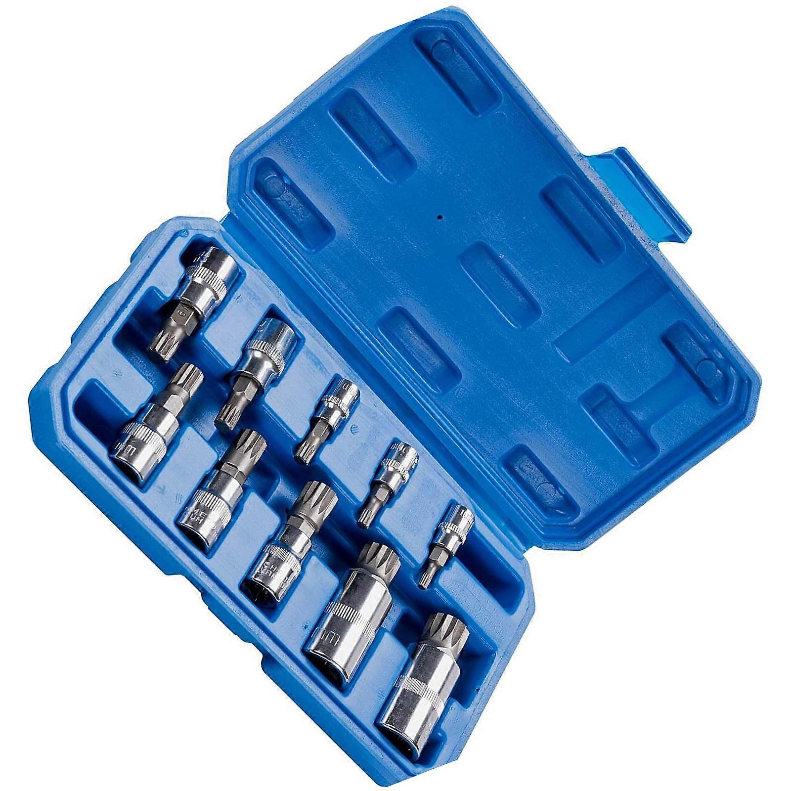 Tampered Triple Square Spline Bit Socket Set 3/8" 1/4" 1/2" Drive 12Point Socket Set Tamper Proof Tool Multicolor