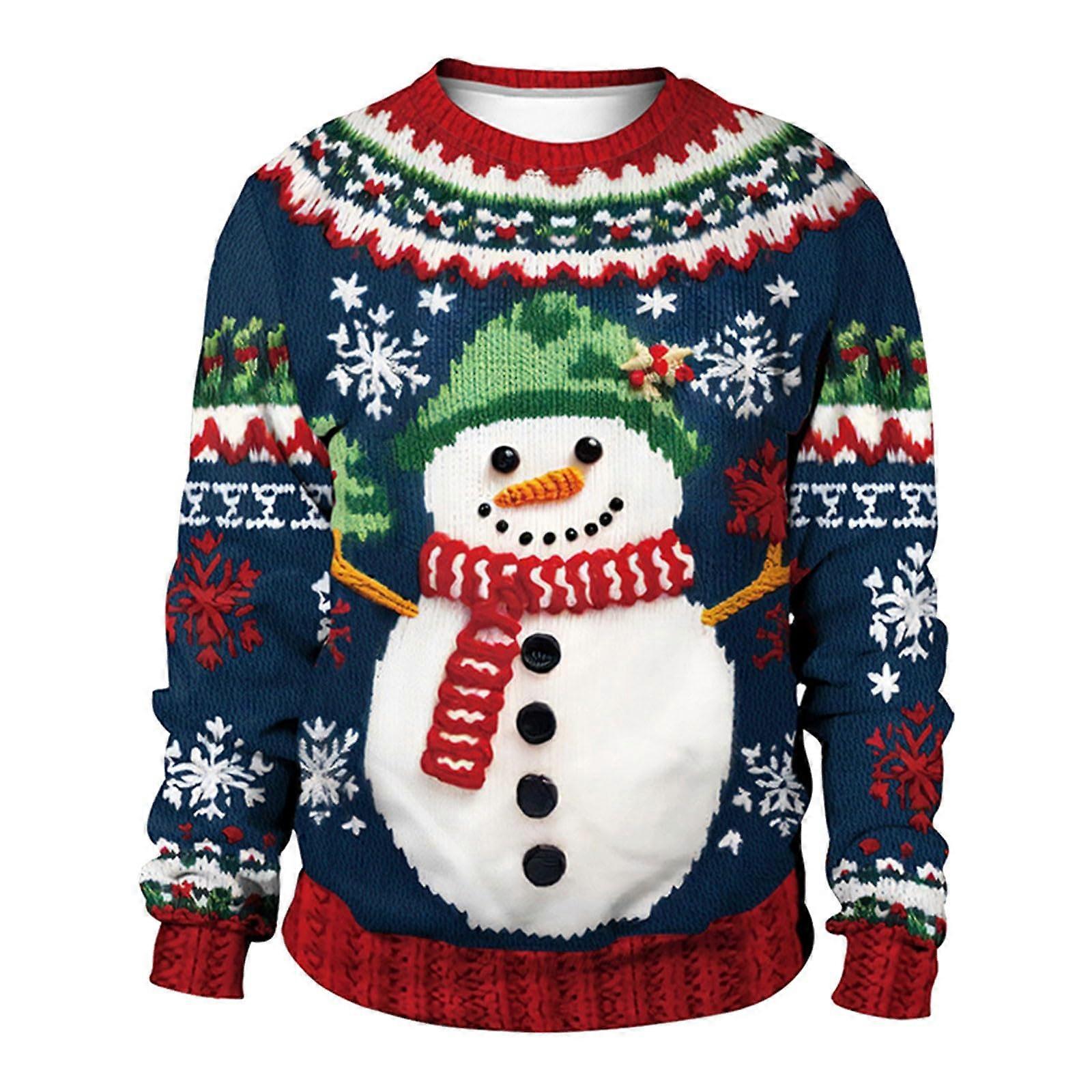 Windproof Jack Men's Casual Winter Long Sleeve Raglan Pullover Sweatshirt Blue M