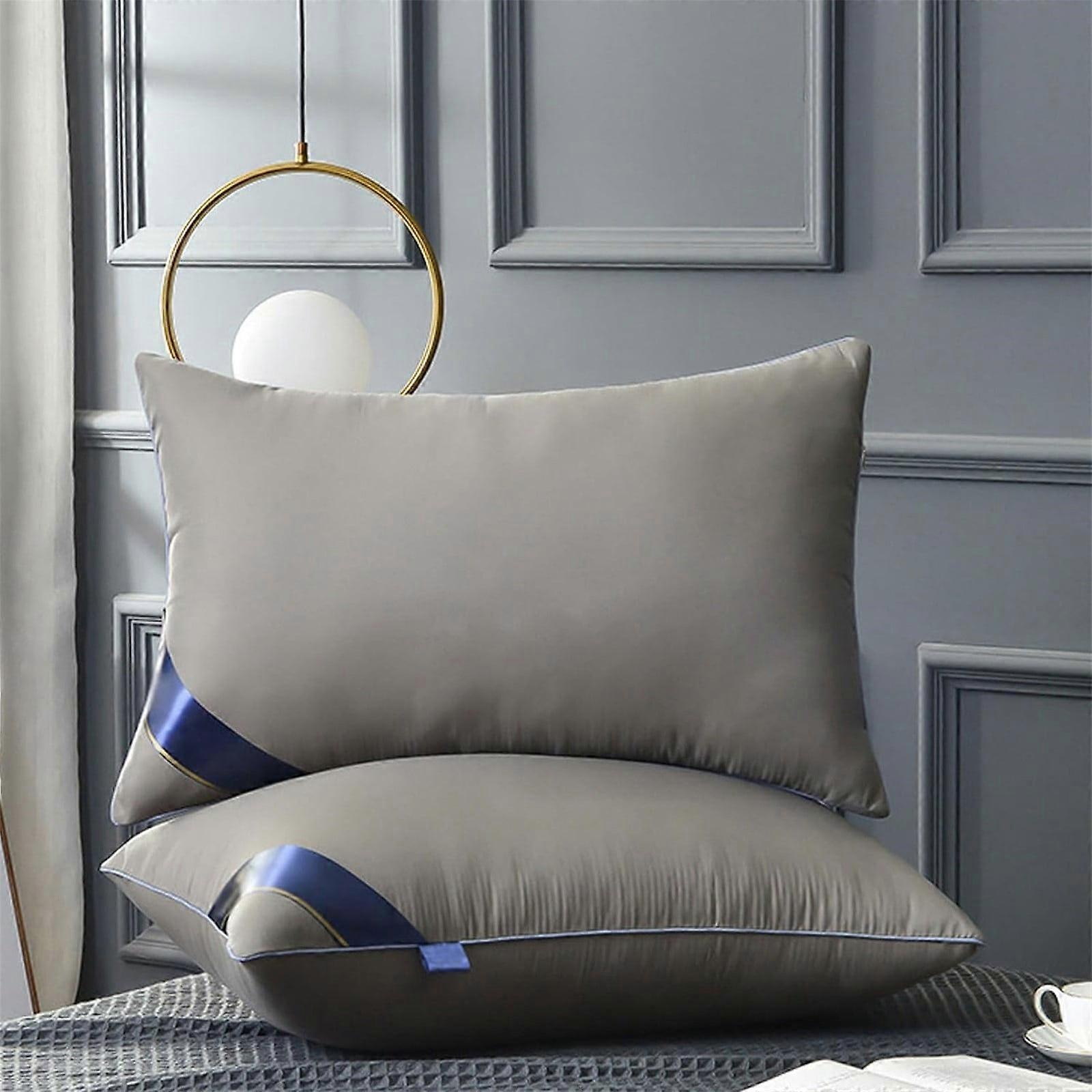 Poaug Four-Piece Set Clearance - Durable, Stable Pillow with Unique Oversized Core, Compatible with Single Use, Grey