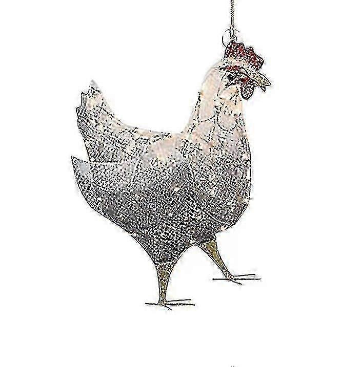 Frango com cachecol para árvore de natal pendurando enfeites pendentes de alta qualidade