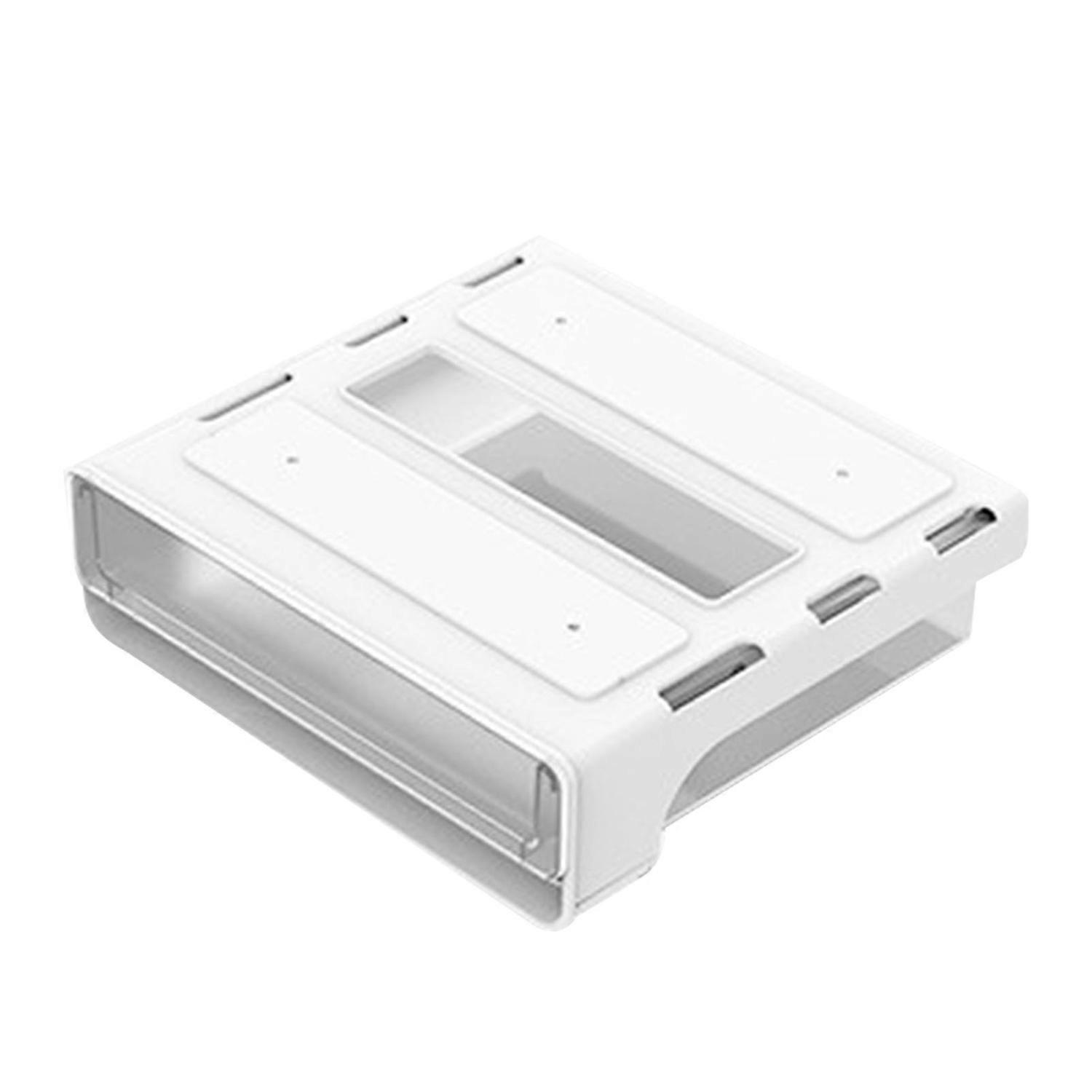 Under Desk Storage Box Large Capacity Plastic Adhesive Concealed Shelf Drawer Organizer for Phones P