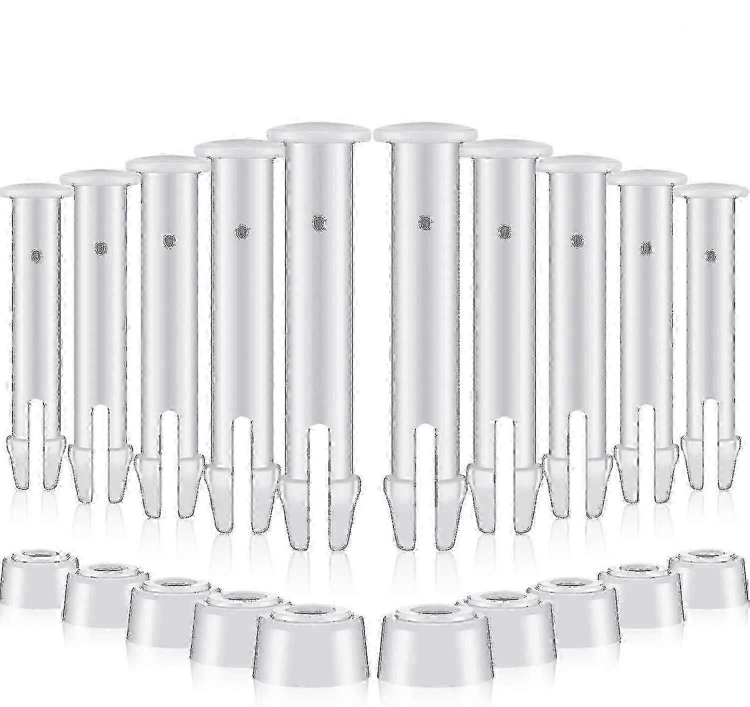12-Pack 5.5cm Swimming Pool Seal Pins with Rubber Seals, Replacement Parts for Intex Type 1 Pool Maintenance