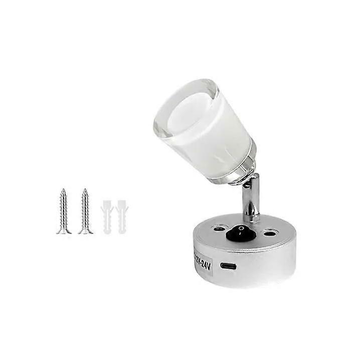 Wall Reading Light 12V24V RV Lamp With USB C USB A 360 Degree Swivel Bedside Reading 3000K Truck Trailer
