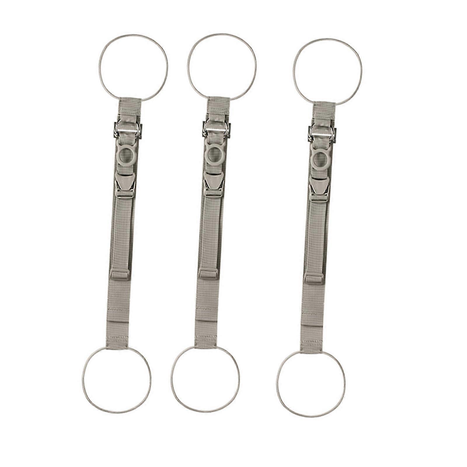 3PCS Adjustable Suitcase Strap Travel Bag Hanging Hook With Quick Release Clip For Secure Bag And Luggage Case Mounting Multicolor
