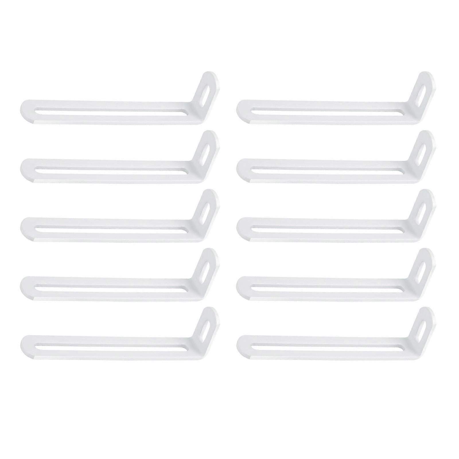 Iron Corner Brackets Set With Double Grooves Wall Mounting Brackets for Secure Wall Mounting and Home Improvement  31x121x19mm