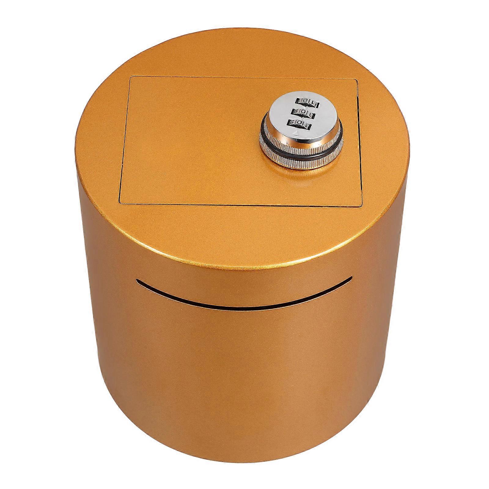 Unbreakable Password Lock Piggy Bank for Storage Cylinder Coin Container