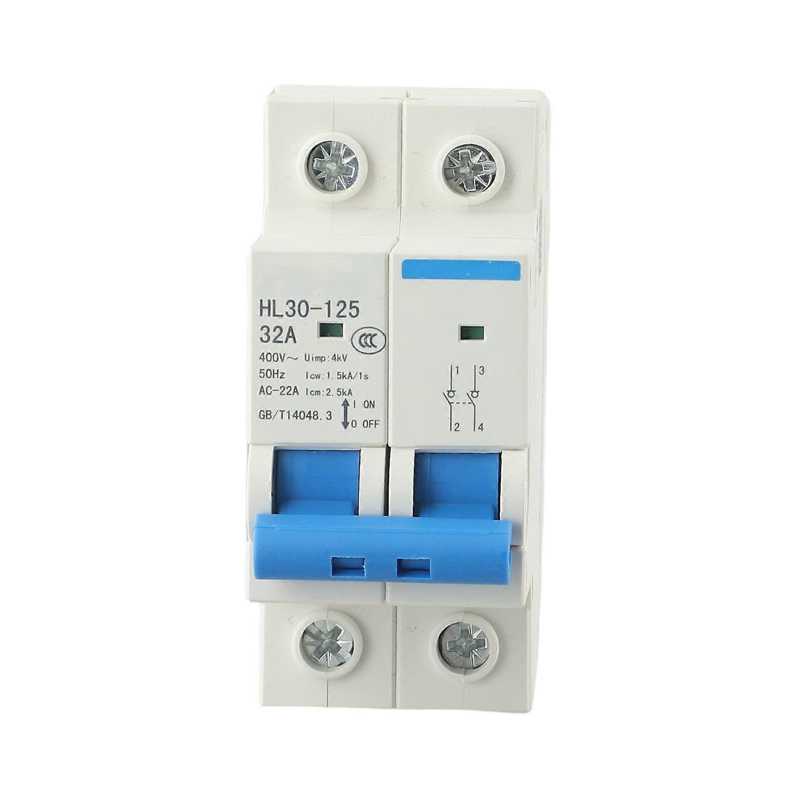 Isolating Switch Hl30-125 2P 400V Small Household Circuit Breaker