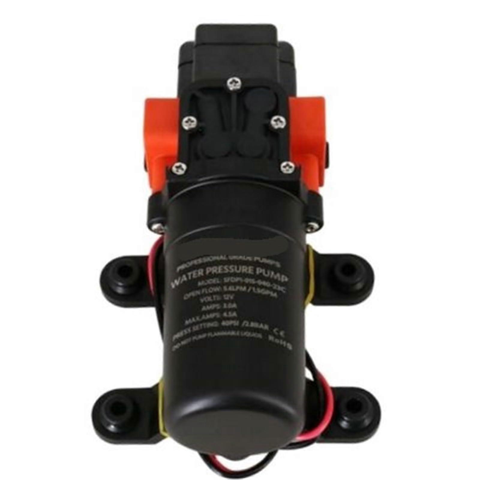 24V RV Diaphragm Pump 5.6L 1.5GPM 40PSI Self Priming for Camper, Boat, Shower