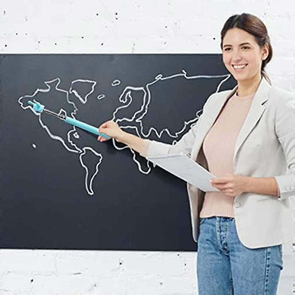 Retractable Teacher Pointer for Classroom, Telescopic Presentation Stick with Comfortable Grip