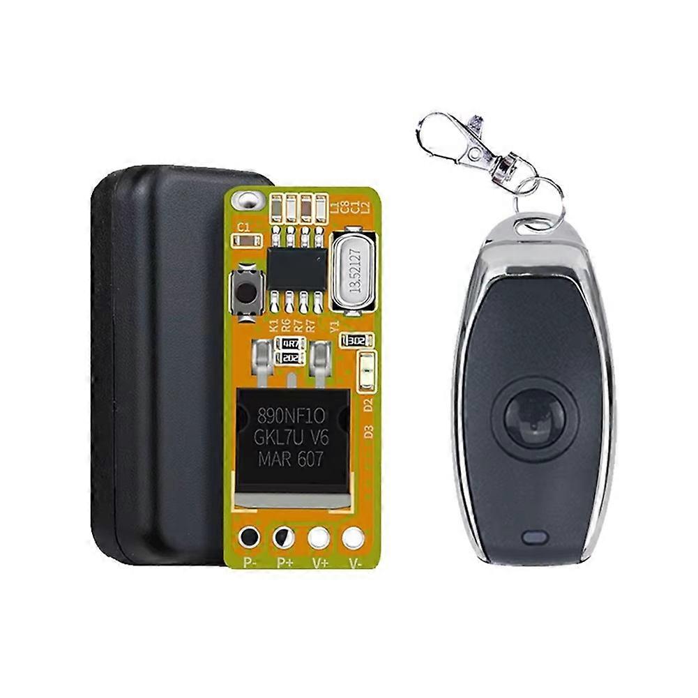 433MHz 1 Channel Waterproof Delay RF Remote Control Switch Set for Led Light Garage Smart Home