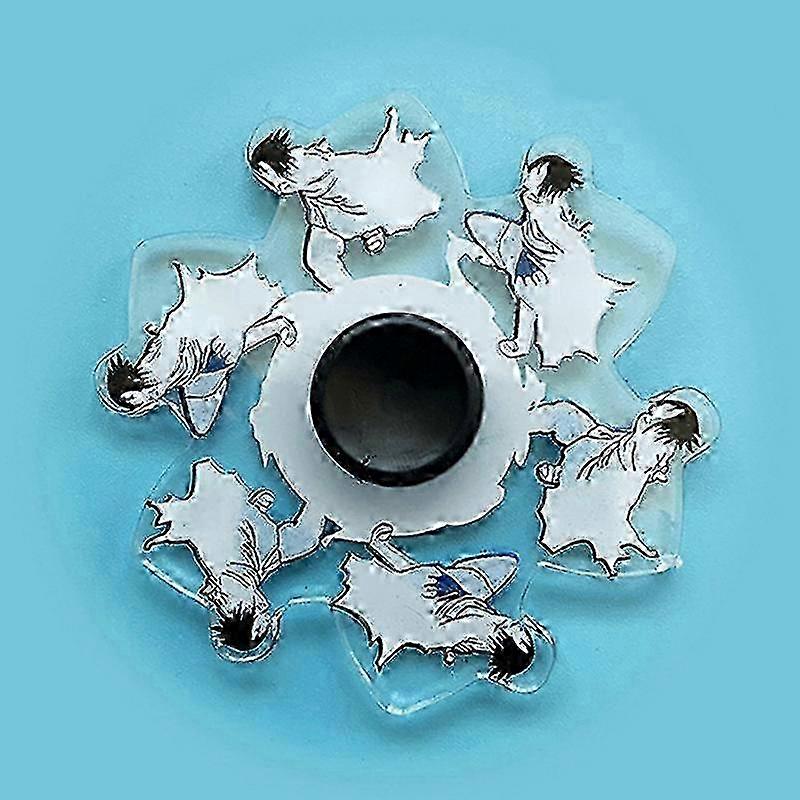 x Amazing Custom Printed Acrylic 3D Running Fidget Spinner Dynamic Spinner Fingertip Decompression