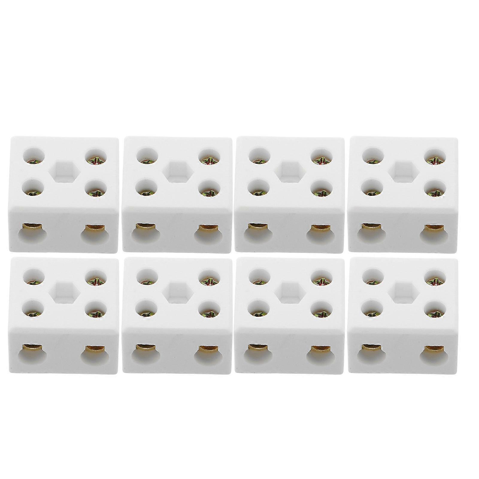Terminal Blocks Ceramic For Complex Circuit Layouts High Power Transmission Flexible Connection 8Pcs