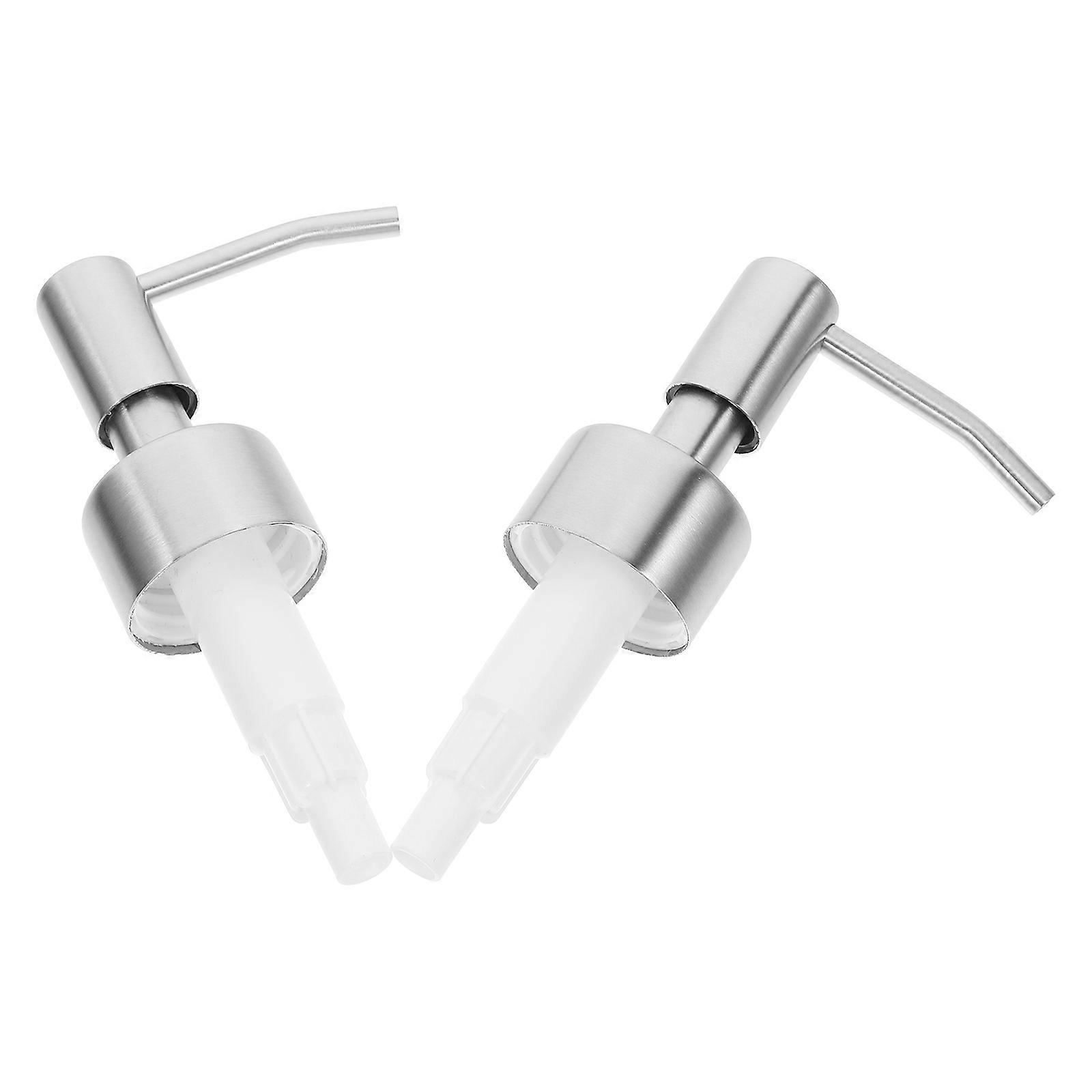 Soap Dispenser Pump Head Stainless Steel Pump for Conditioner 2Pcs