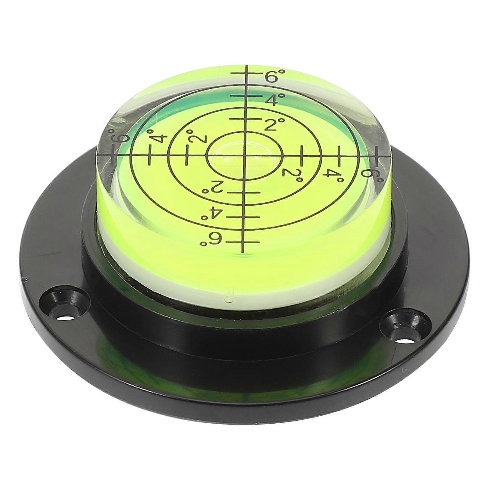 Compact Bubble Level Measuring Tool with High Accuracy for Camera Tripod Turntable Black acrylic