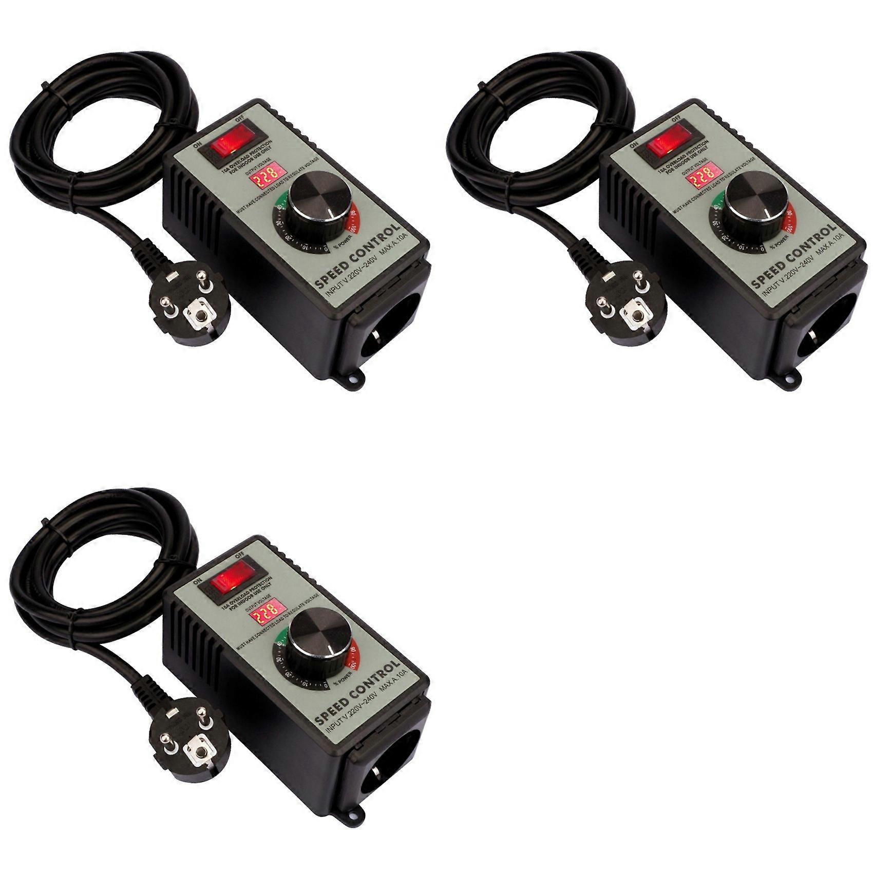 3X Angle Grinder Governor Speed Controller Switch AC220V-250V 4000W Maximum Power Hand Power Tool EU Plug