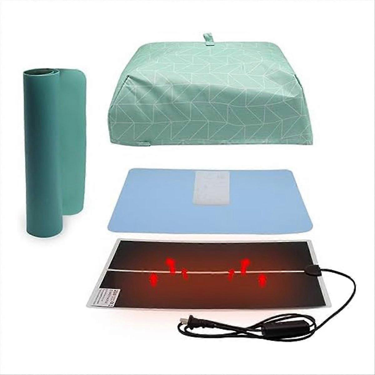 Resin Heating Pad Kit with Timer and Lid, for Key Chains, EU Plug