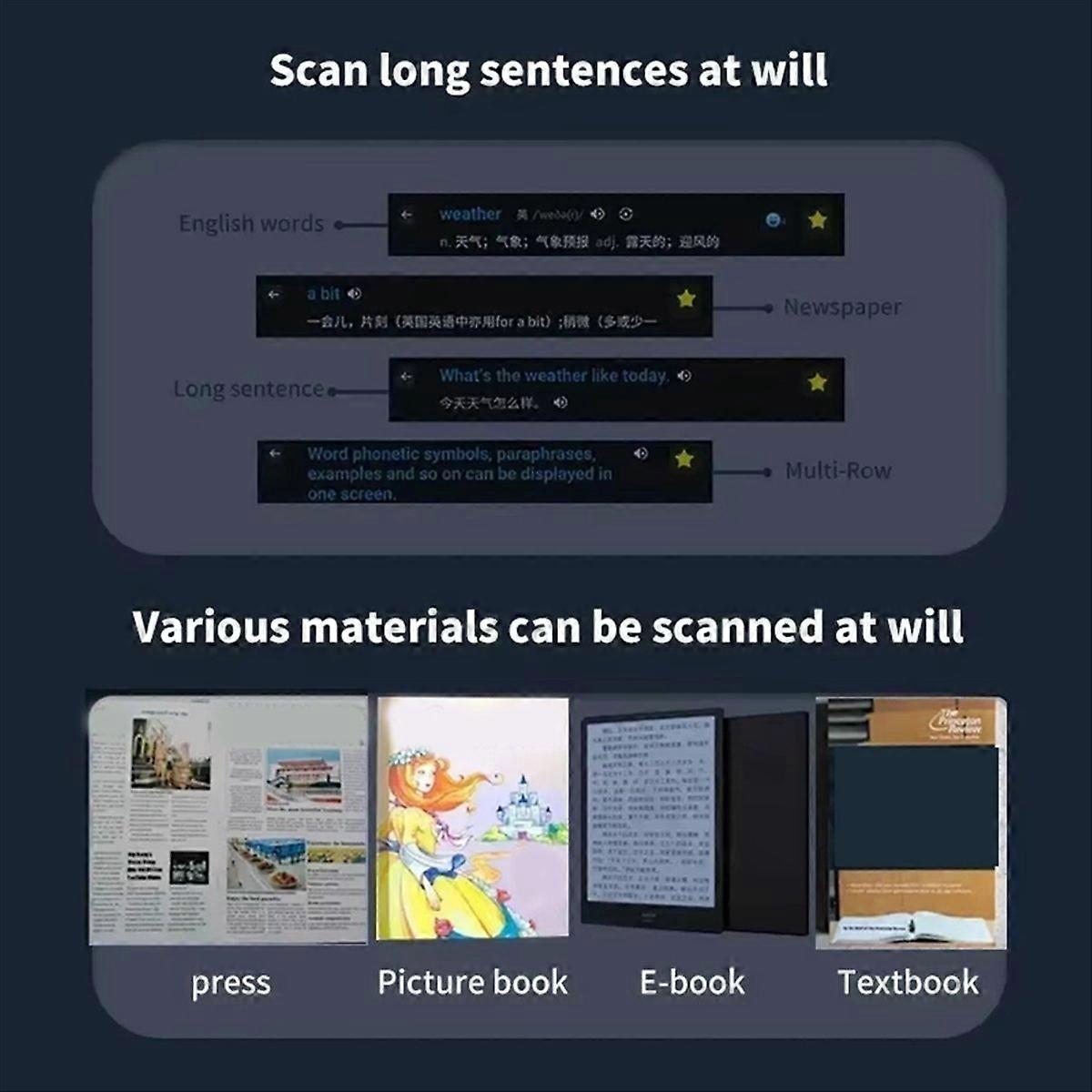 Language Translator Pen WIFI Scan Reading Pen Pink