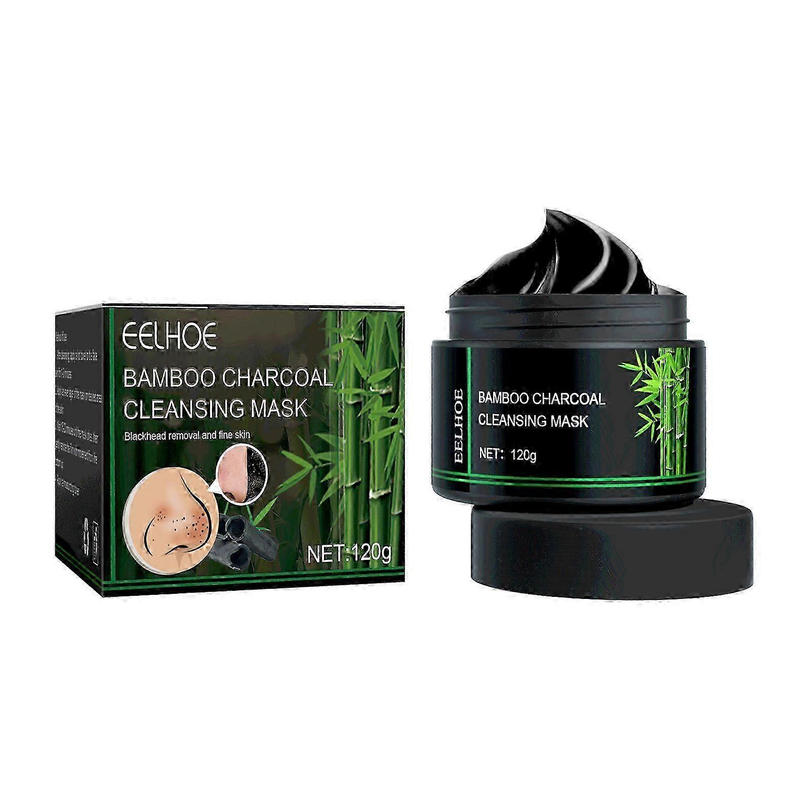 Bamboo Charcoal Blackhead Mask - Deep Cleansing, Pore Shrinking & Moisturizing for Clear, Smooth Skin
