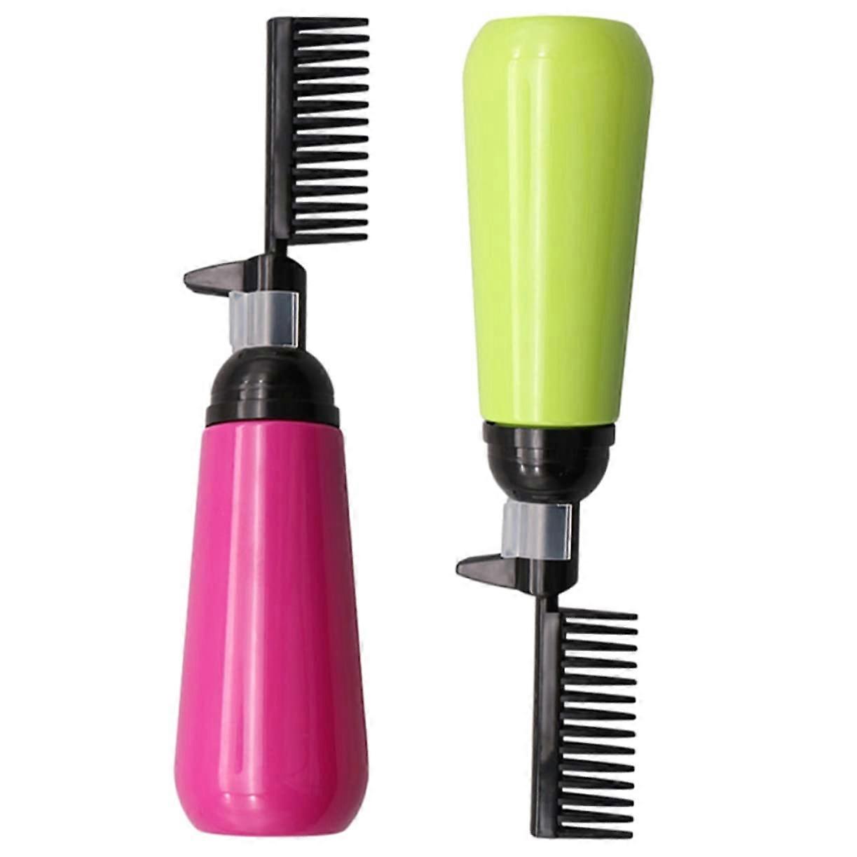 2Pcs Hair Dye Applicator Bottles with Comb Tip for Even Coloring and Precise Root Application 24x4.9CM