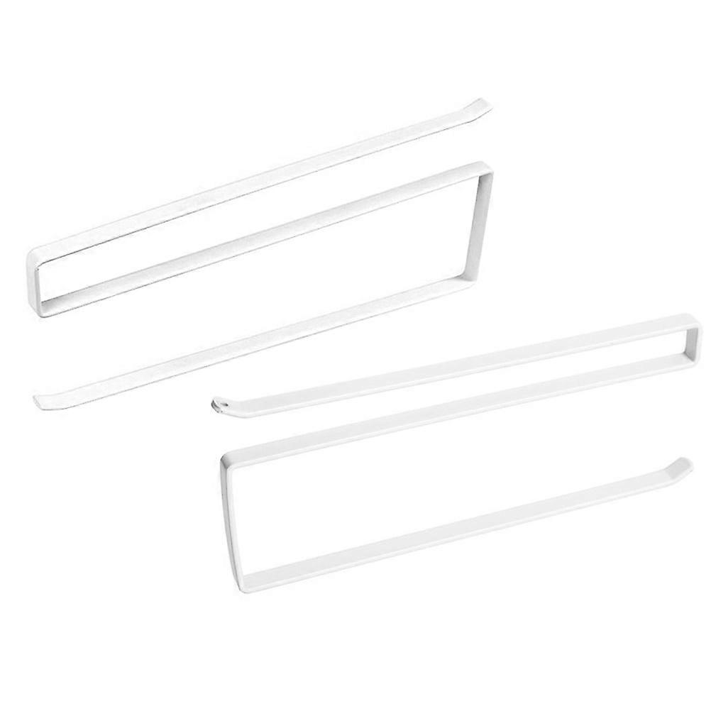 2pcs Roll Paper Holder Under Cabinet Towel Rack Toilet Paper Rack Stand