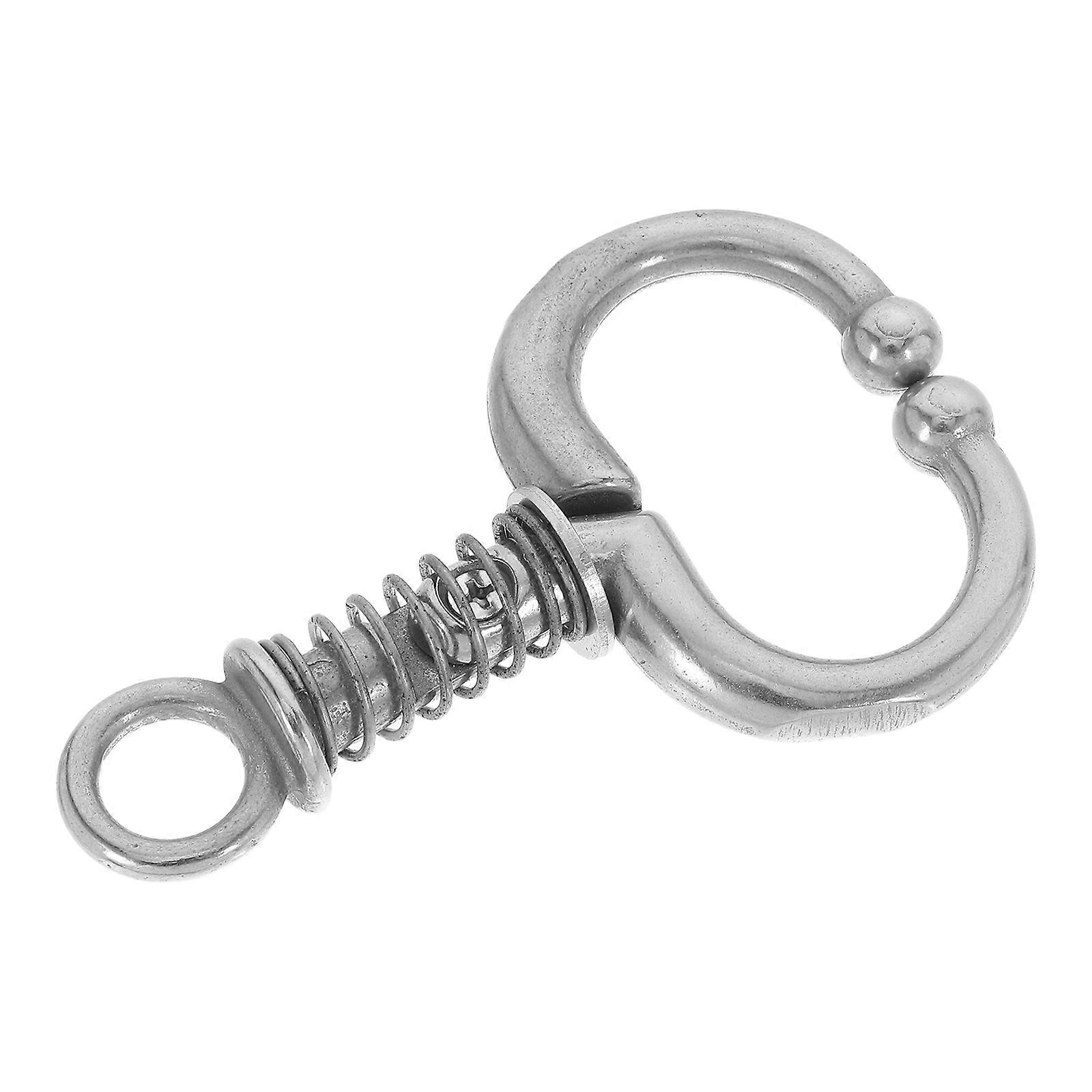Bull Nose Ring Stainless Steel Spring-Loaded Traction Device