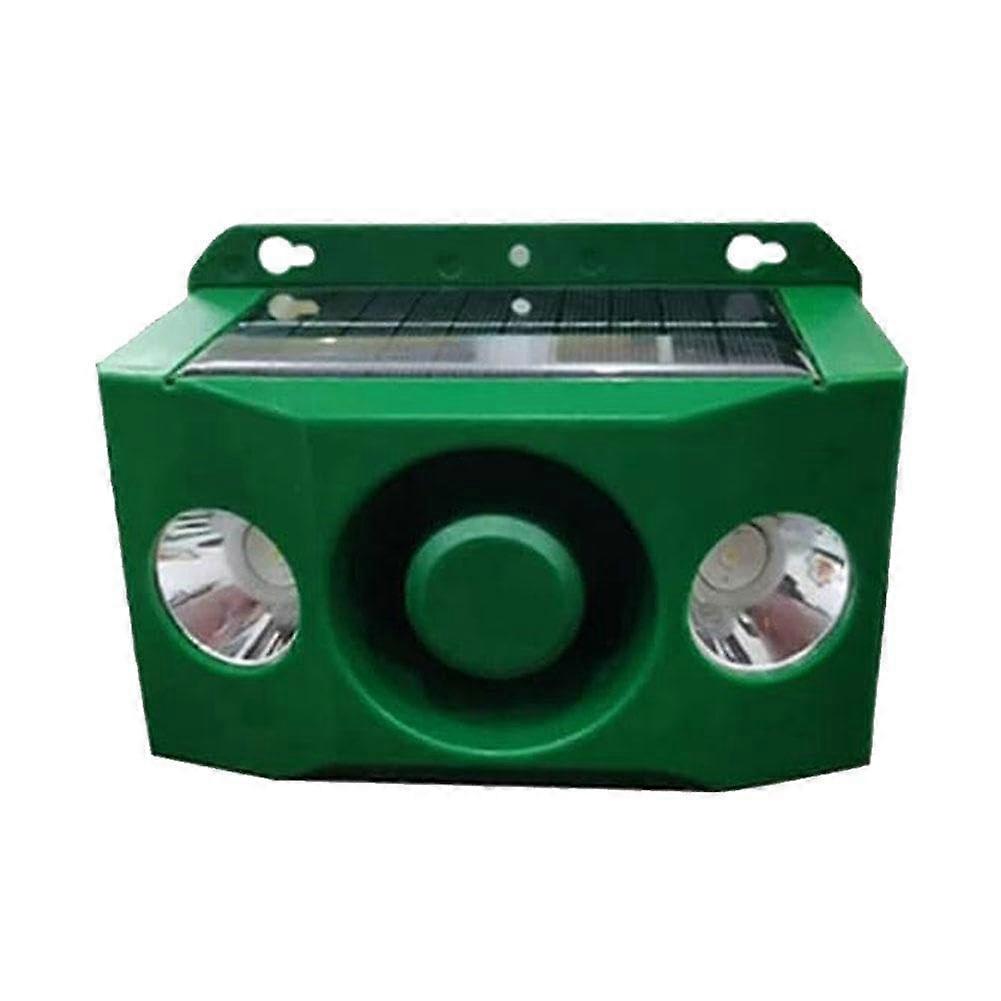 Scare Wild Boar Repellent Solar Powered Deterrent With Loud Dog Barking Alarm Model W0p7 Nighttime Lights 1Pcs