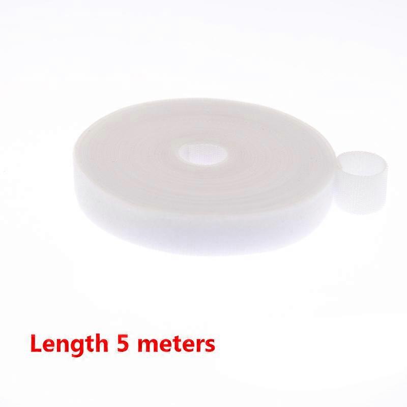 5m/roll15/20mm Color Magic Self-adhesive Fastener Tape Reusable Strong Hook and Loop Cable Tie Back-to-back Strapping Data Cable
