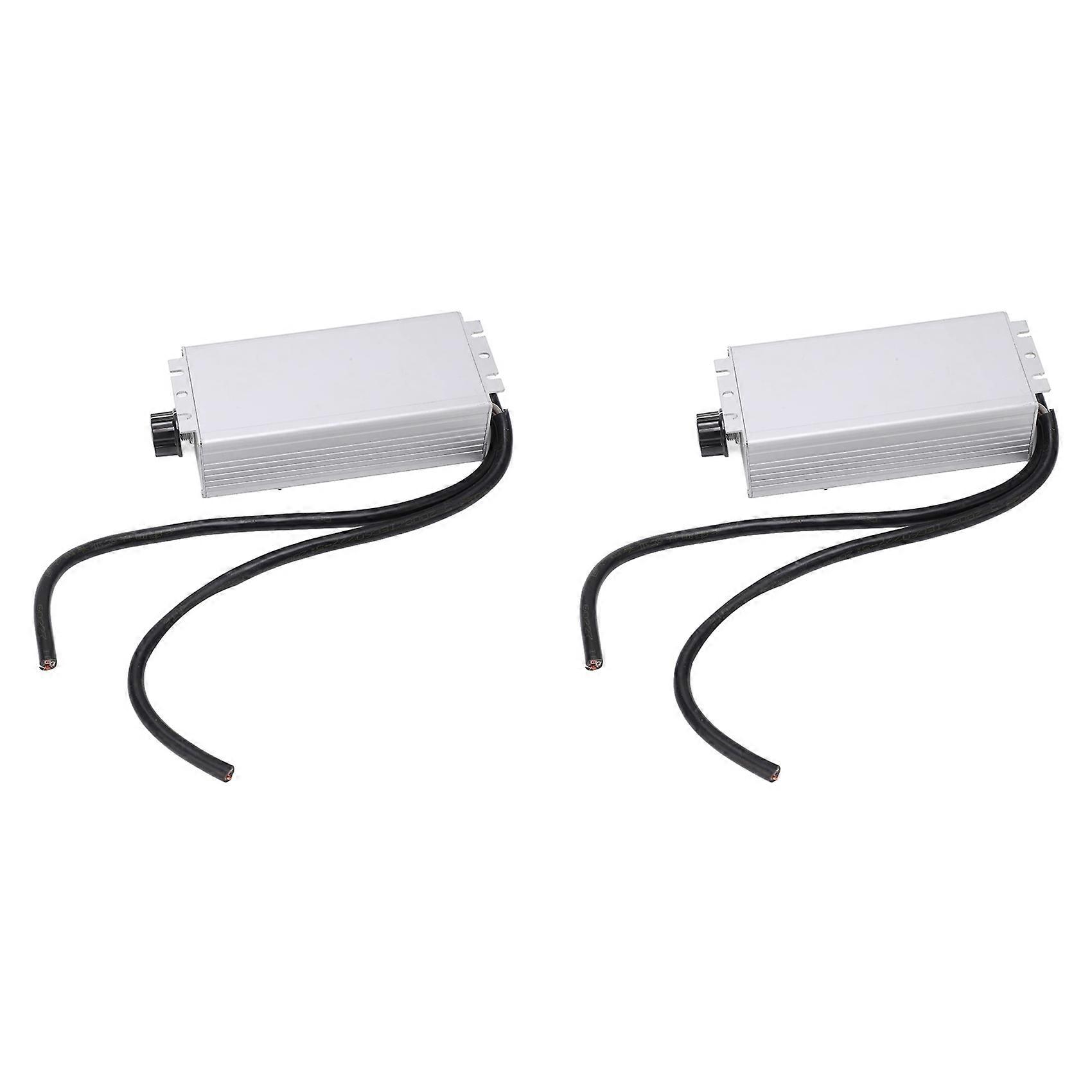 2X Motor Speed Controller, 2.2KW 3 Phase Aluminum Alloy 380V Variable Electronic Speed Regulator