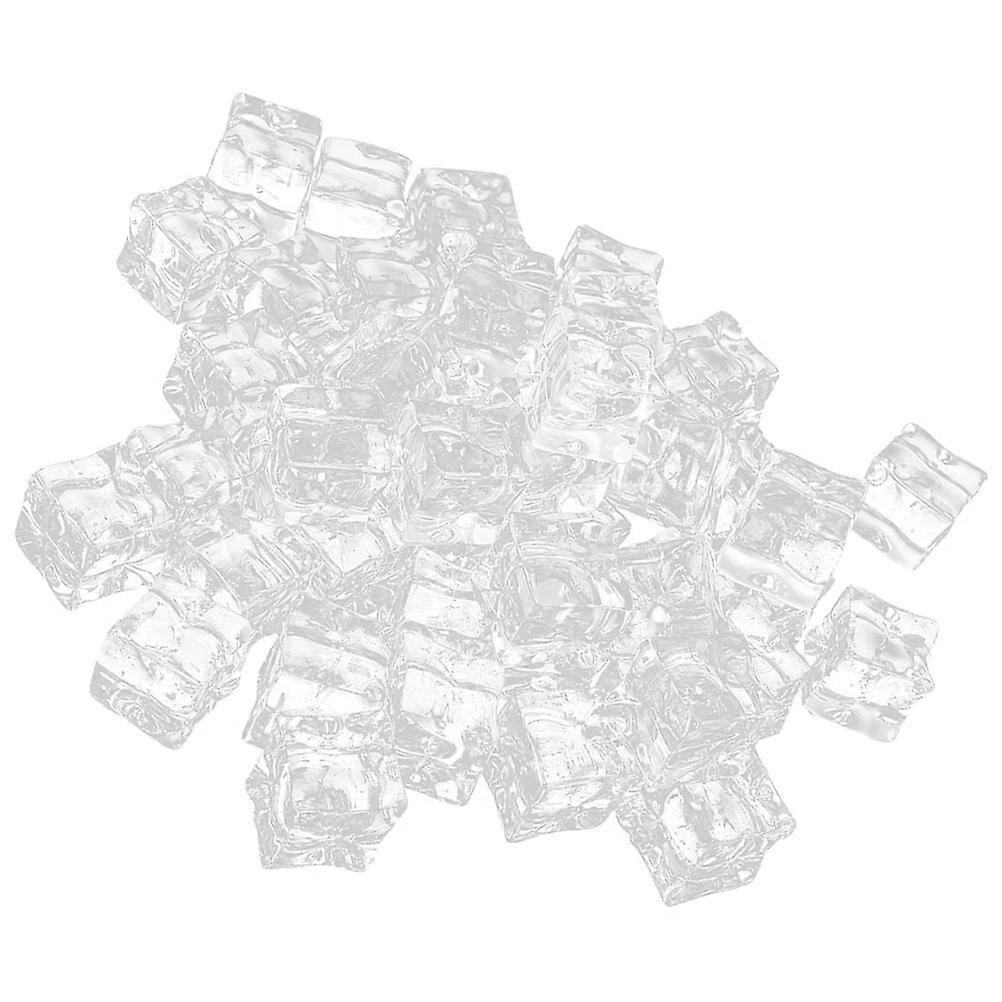 Decorative Fake Ice Cubes Acrylic Simulation Cubes with 200Pcs