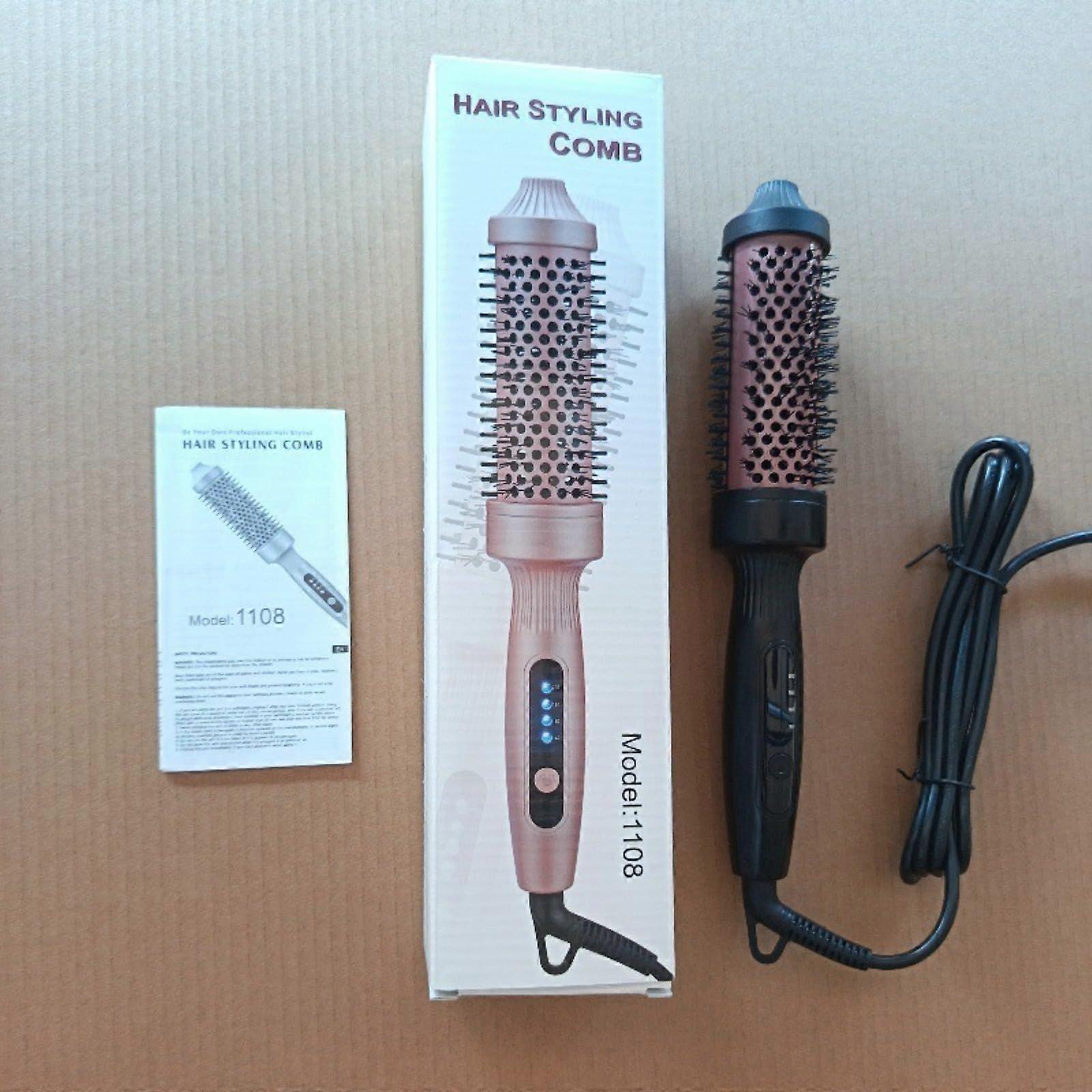 Tourmaline Ceramic Hair Straightening Comb with Negative Ion Technology and Adjustable Heat Settings