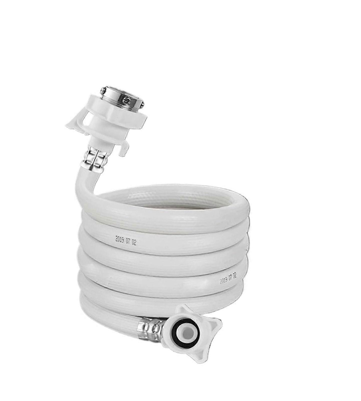 Washing Machine Inlet and Extension Hose with Backflow Prevention Valve, Flexible PVC, Leakproof