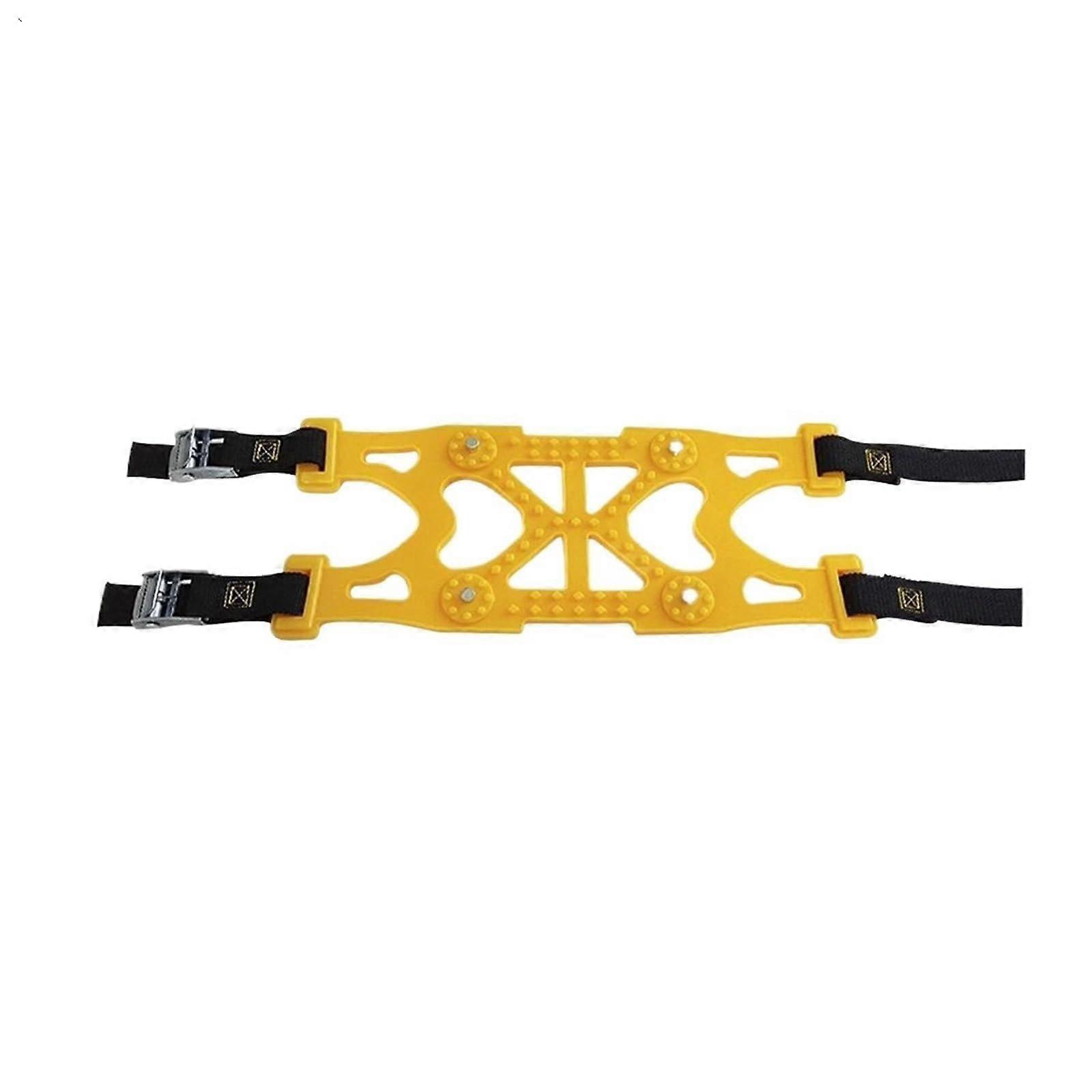 Snow Chains for Cars AntiSkid Adjustable Quick Install Heavy Duty for Ice and Snow Roads