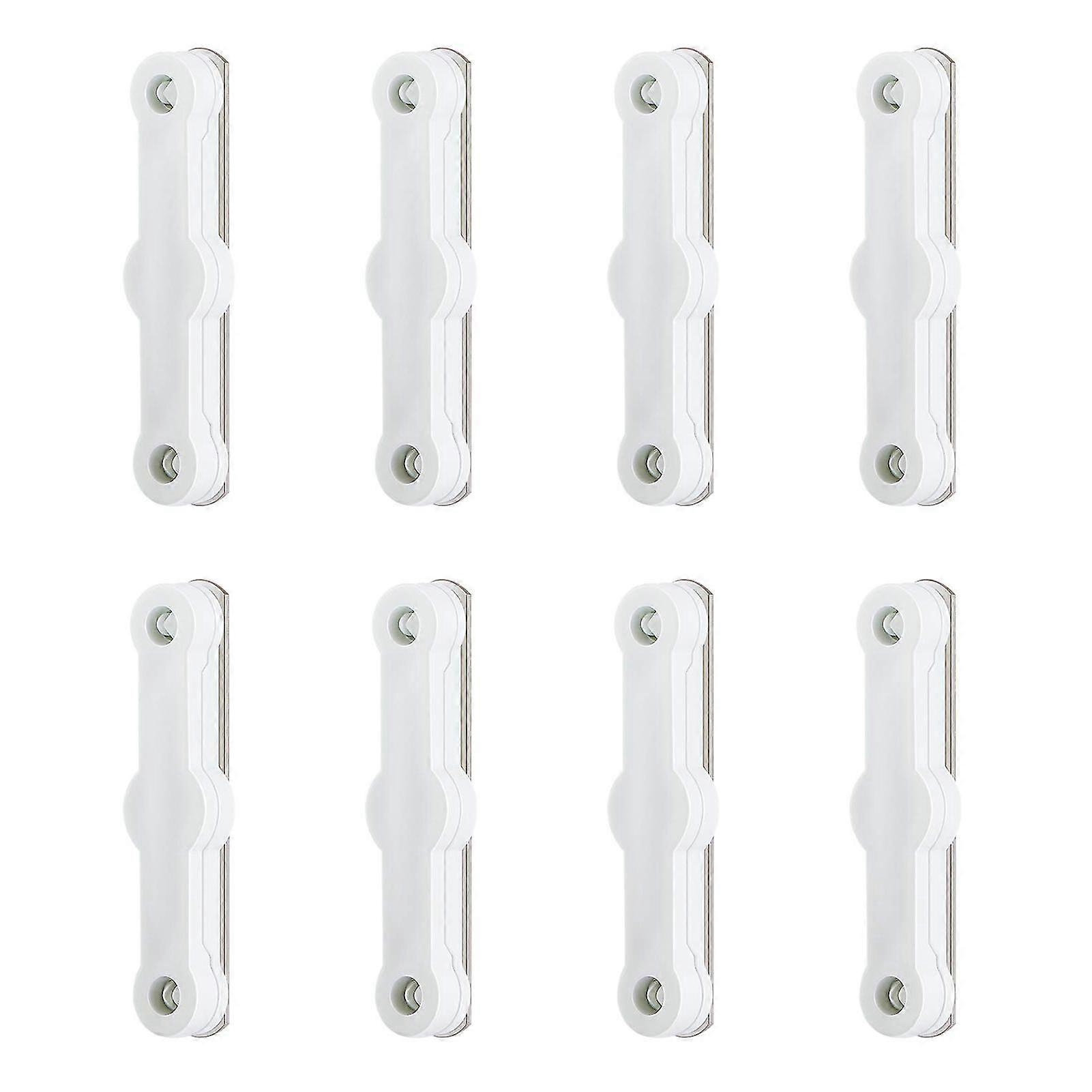 8pcs Self-adhesive Fixing Clips Adjustable Plastic Window Grids Snap Fastener For Fly Screens