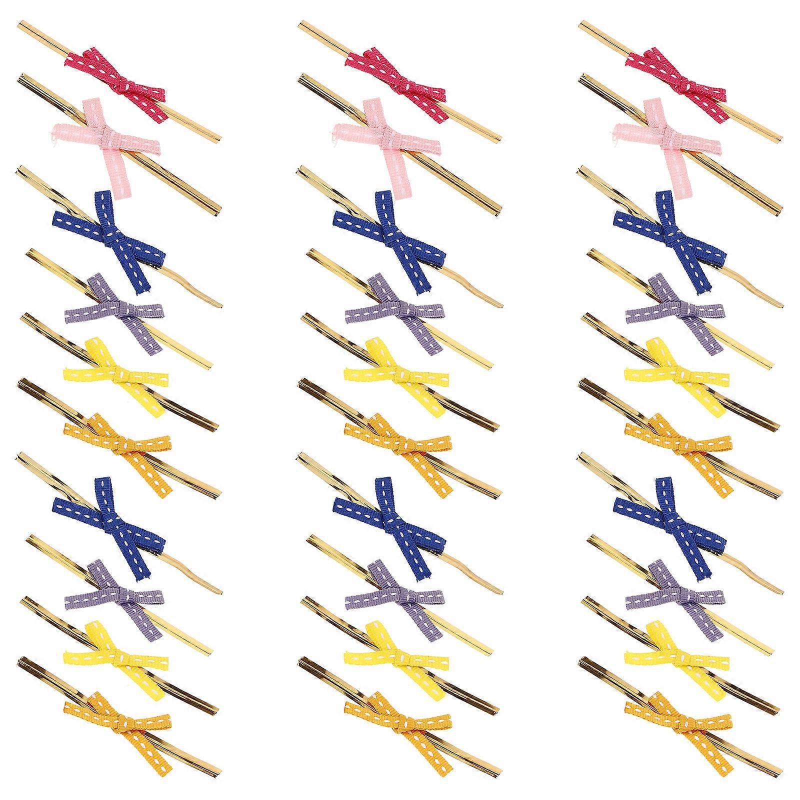 100Pcs Multi-Function Bread Ties Twisting Ties for Fixing Assorted Color