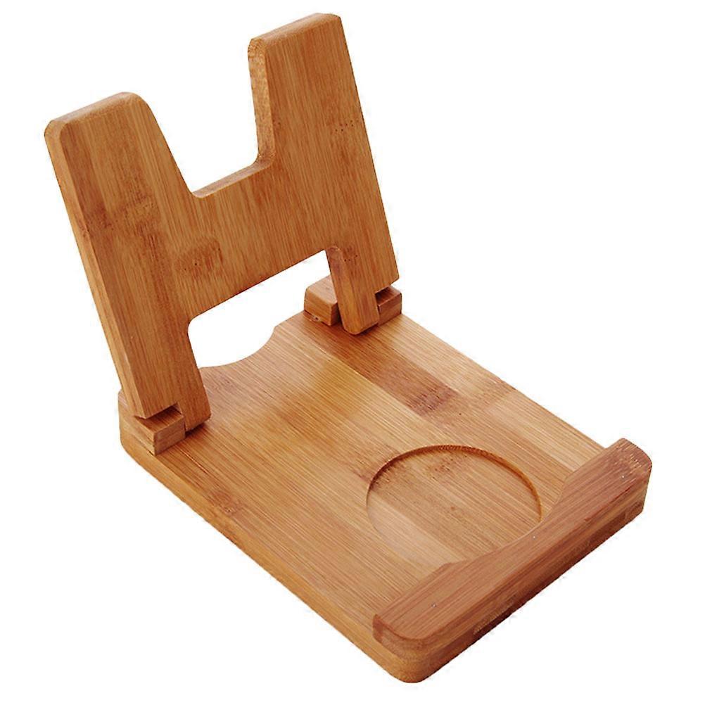 Bamboo Lid Organizers Cookware Support For Kitchen Use Rectangular Shape Khaki Color 1Pcs