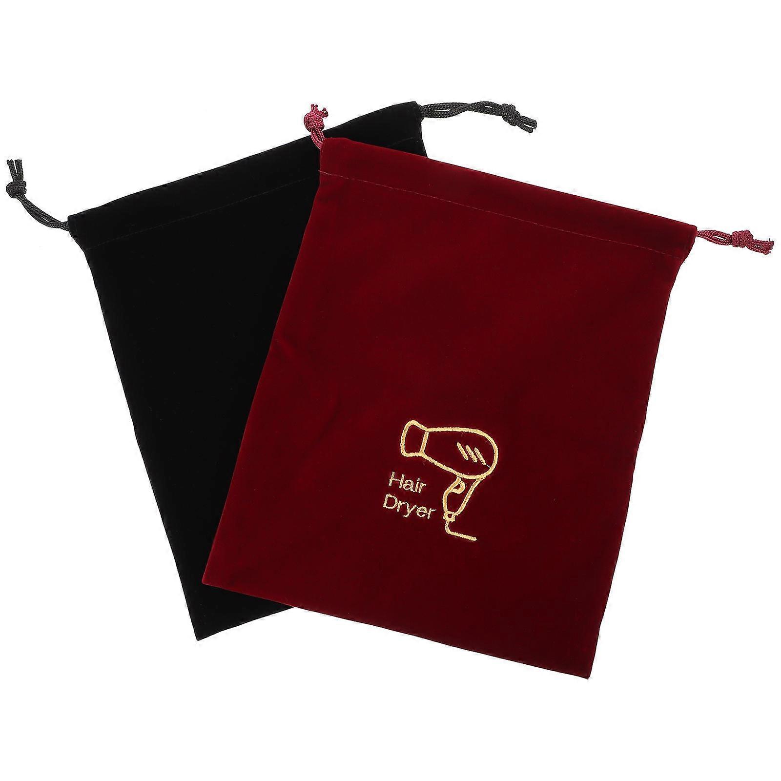 Hair Dryer Bag for Storage Organizer with Drawstring 2Pcs Pack
