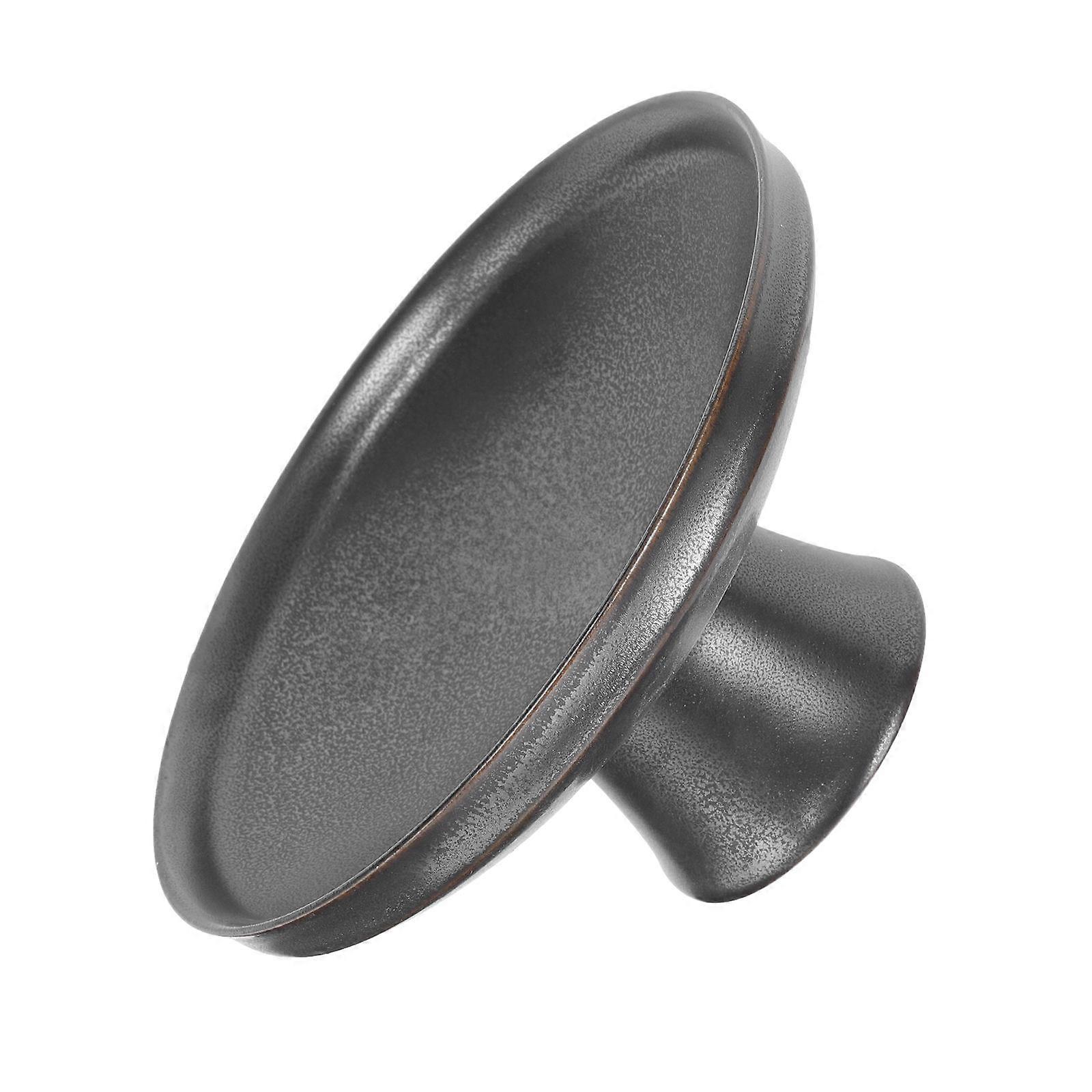 Vintage Black Ceramic for Storage Use 1Pcs Simple High Foot Plate
