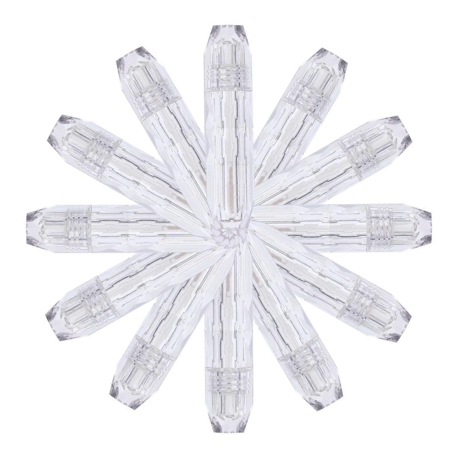 Lip Gloss Bottles for Storage Use Transparent Plastic Tubes 15Pcs Refillable