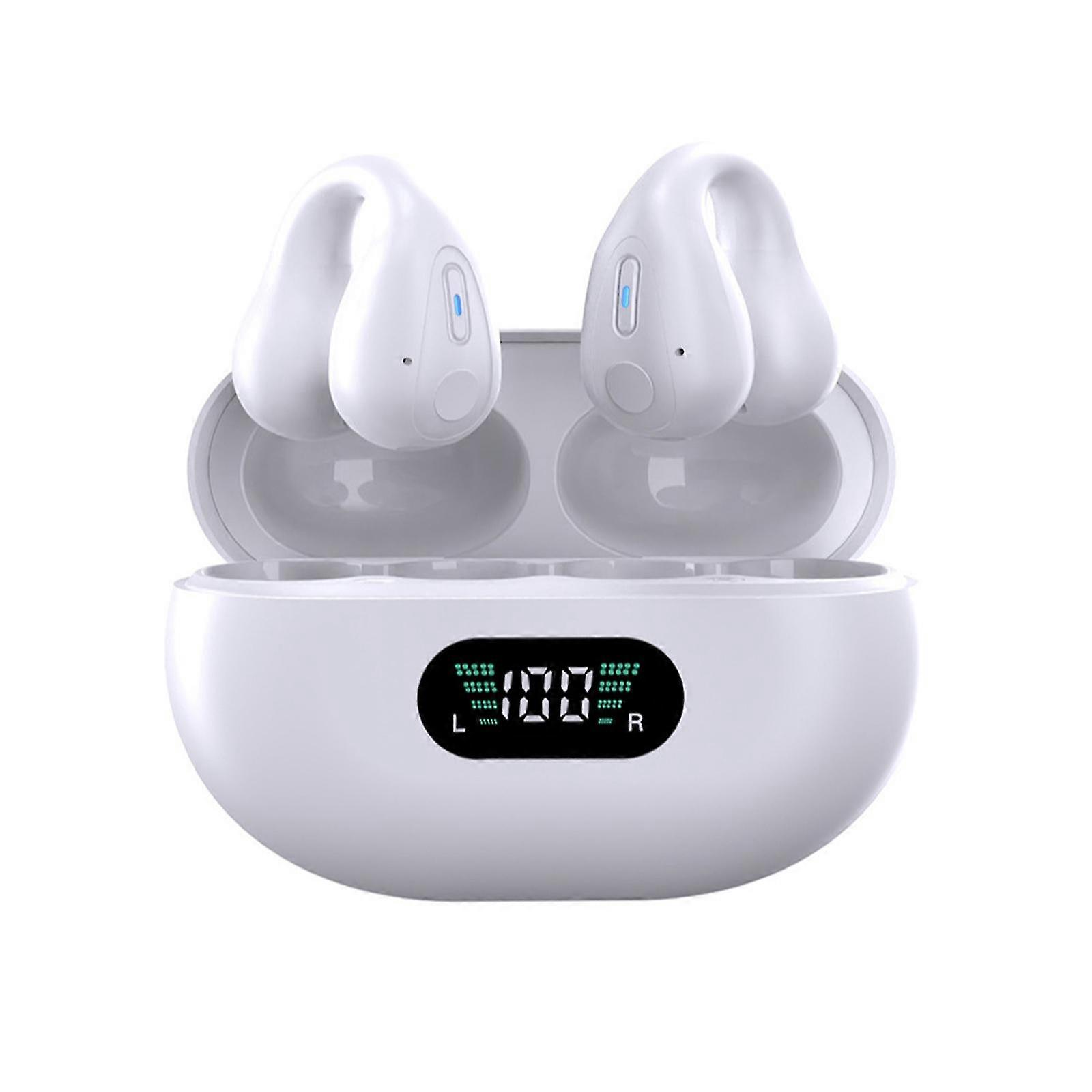 Wireless Earbuds Clip On Bluetooth Headset Open Ear Earbuds For iPhone& Android 2025