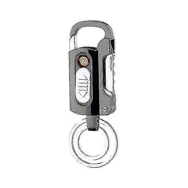 2025 Cigar Cutters Punches Multi Function Keychain Usb Rechargeable Electronic Lighter Metal Windproof Cigar Accessories
