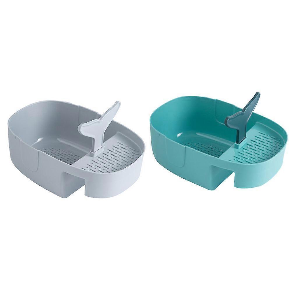 Sink Basket Plastic Drain Basket for Home Use with Practical Function 2Pcs
