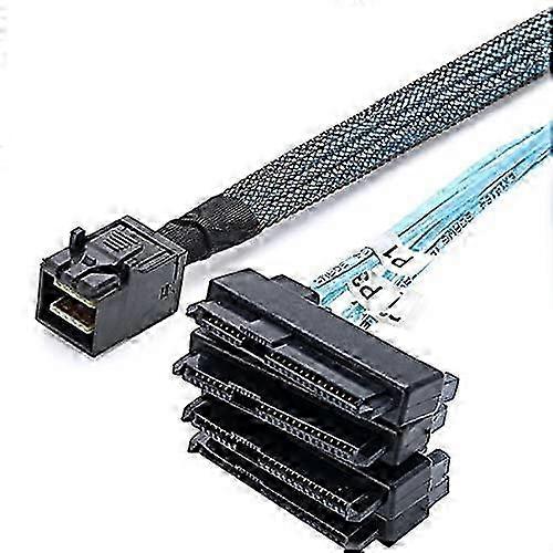 26-27 Internal Mini SAS SFF-8643 Host to 4 SAS 29Pin SFF-8482 Target Disk 6Gbps Data Server Raid Cable