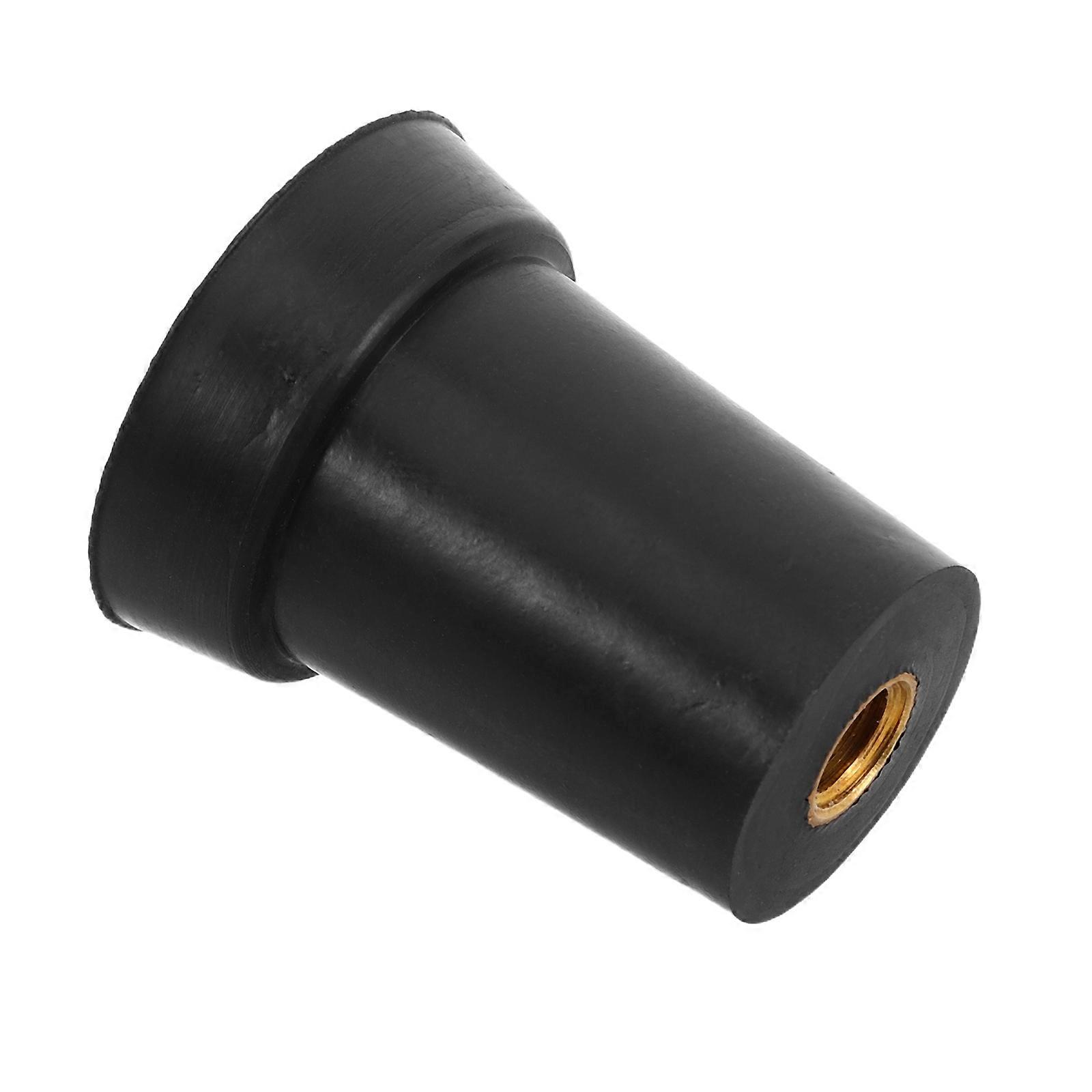 Black Cello Endpin Rubber Pad for Stable Support 5Pcs Screw Sleeve Accessory