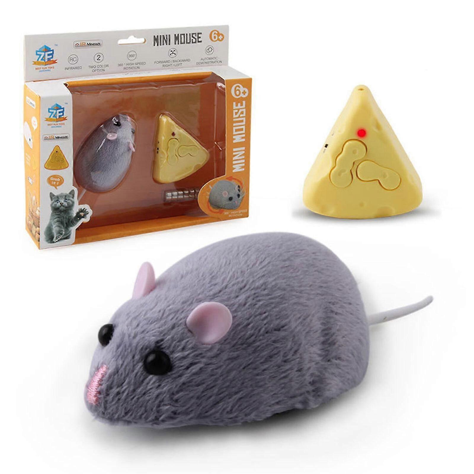 Mouse Robotic Cat Toy Remote Controlled Automatic Interactive Electric gaudily