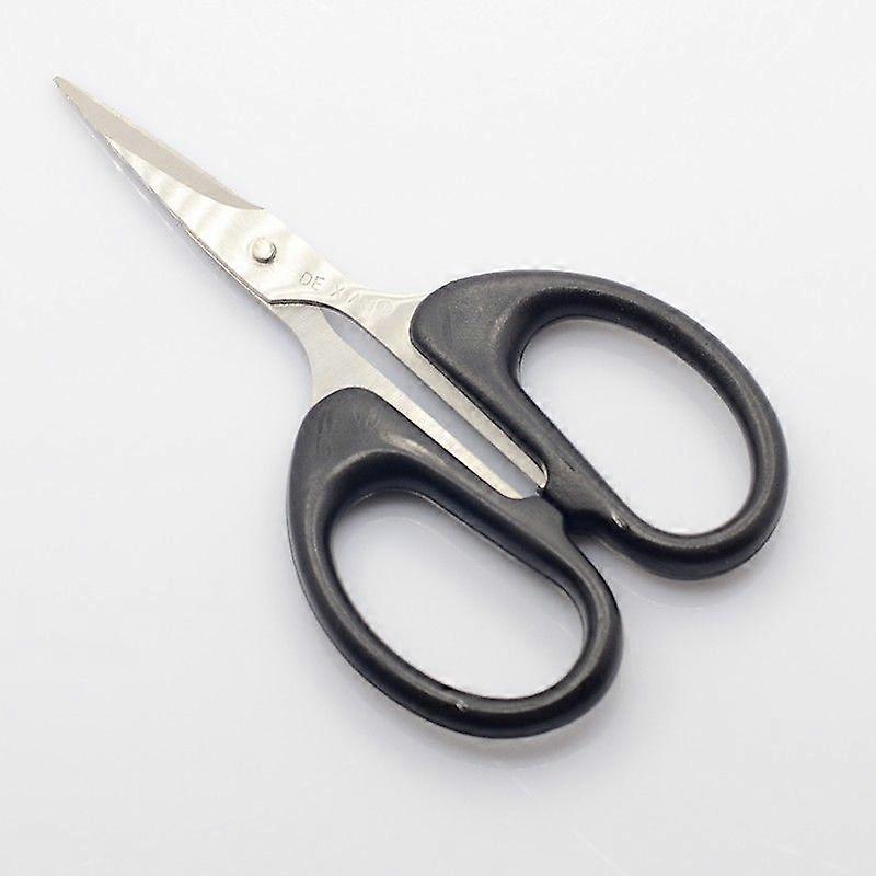 Iron Scissors Covered By Plastic Platinum Black 120x65x10mm