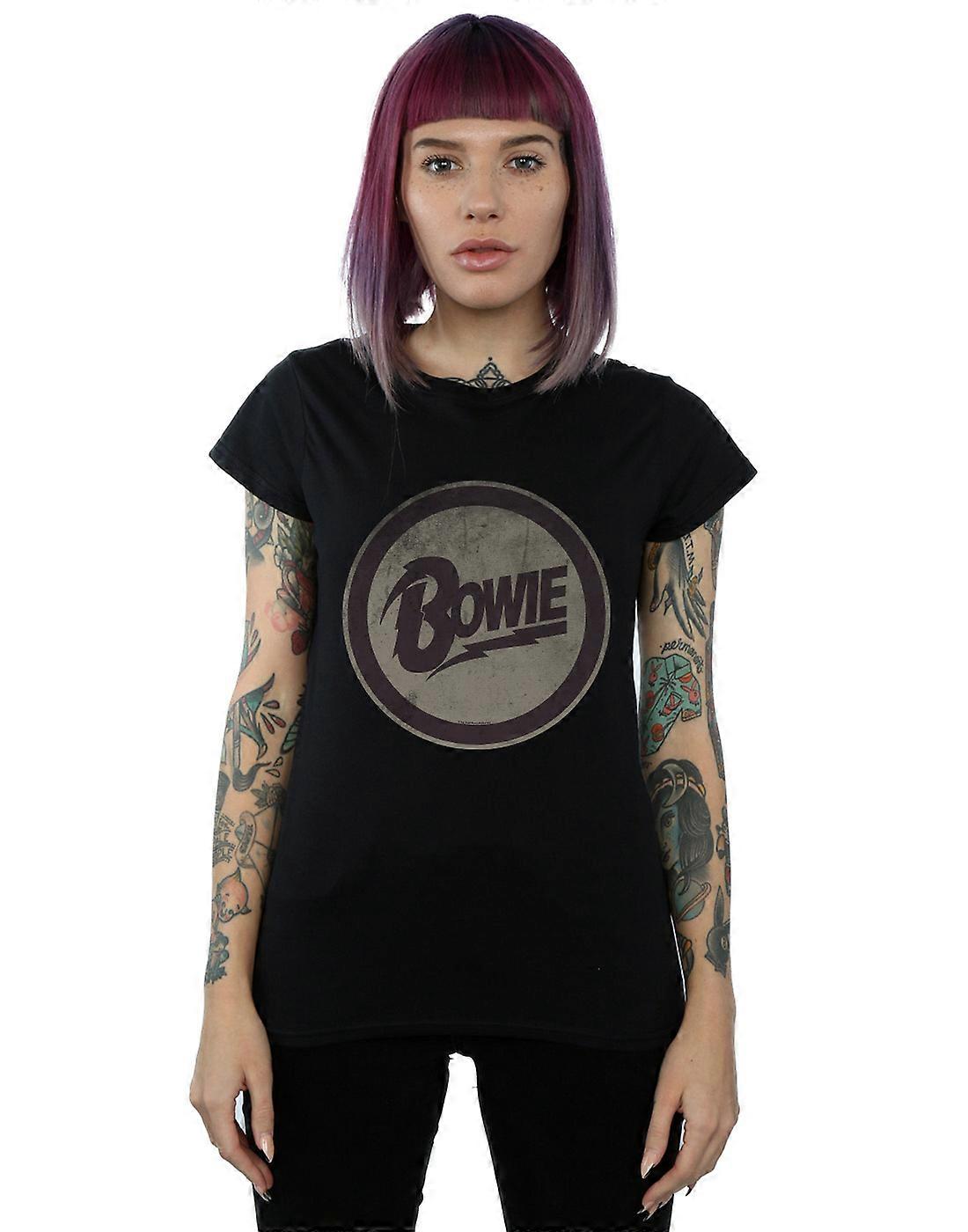 David Bowie Women's Circle Logo T-Shirt