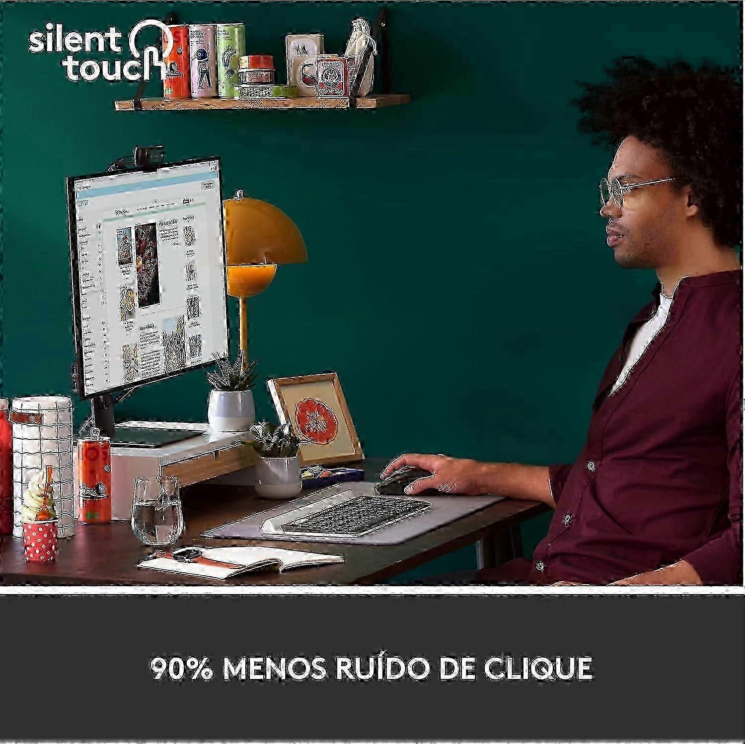 Original Logitech M650 Bluetooth Wireless Mouse Silent Clicks for PC/Mac/Multi-Device/Chromebook Office Laptop Sensor Technology