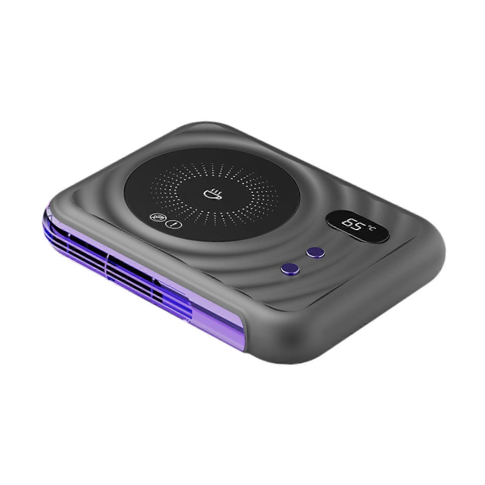 Coffee Cup Warmer with Adjustable Temperature, Fast Heating Mug Warmer for Desk, Gray