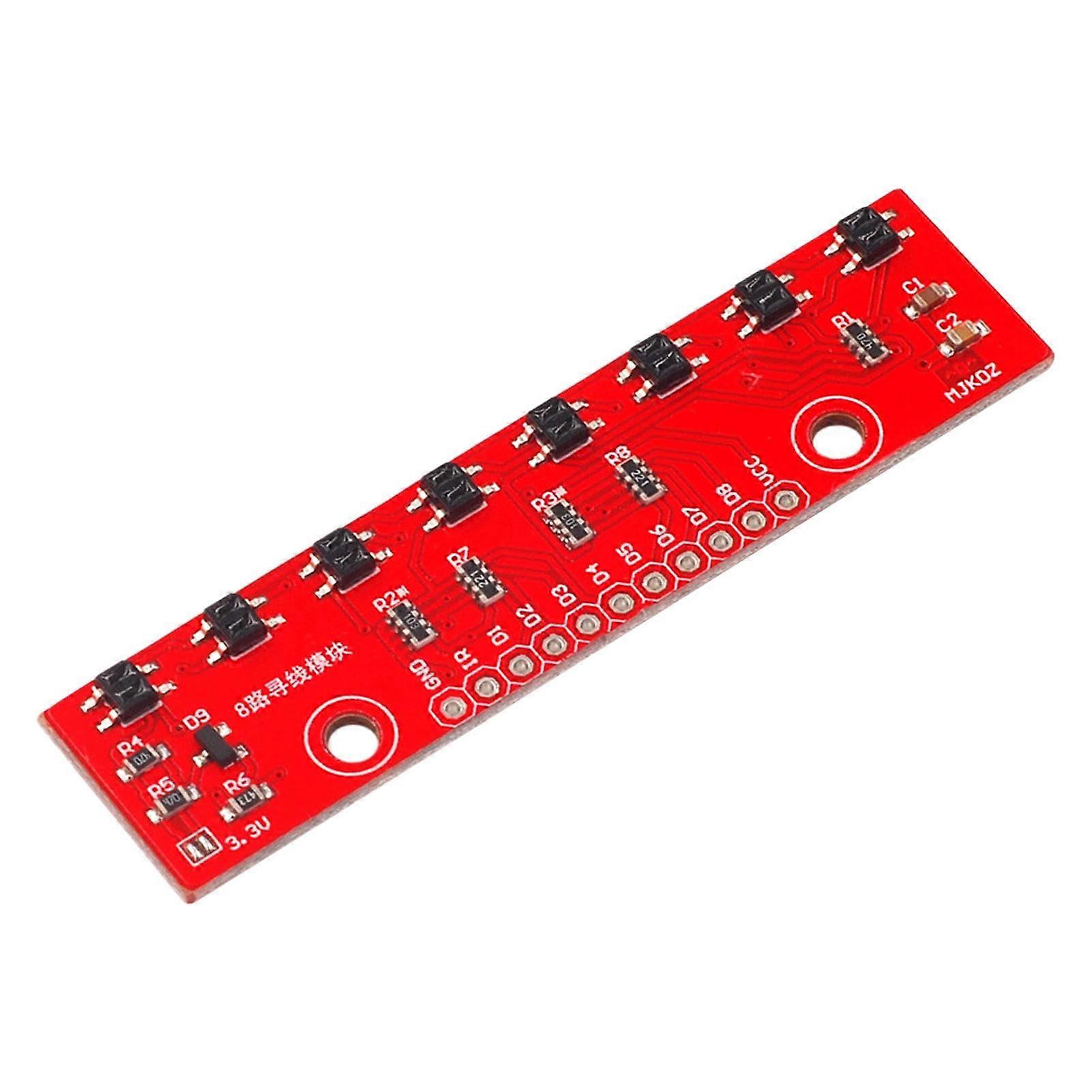 8 Channel IR Line Following Sensor Module with Accuracy Infrared Tracking for Robot Car